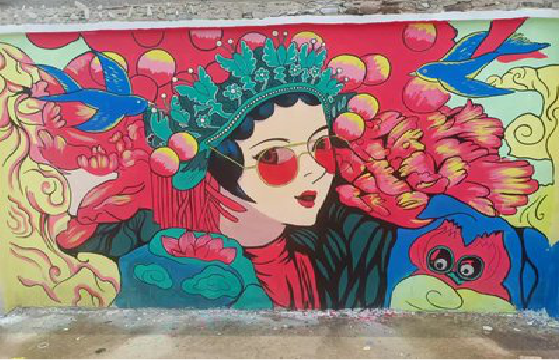 马山墙体彩绘-网红墙