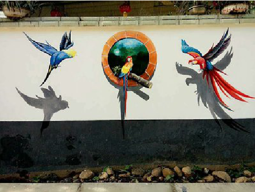 马山视觉错位-3D墙绘设计