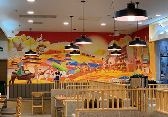 马山商业空间彩绘介绍。