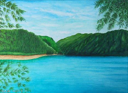 马山在墙绘中，如何绘画绿水青山？