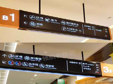 马山如何通过商场标识牌引导客流分布？